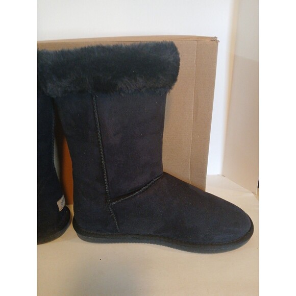 Apres by Lamo BLACK Microfiber Faux Fur Lined Winter Boots Women's Sz 11 NIB - Picture 7 of 16